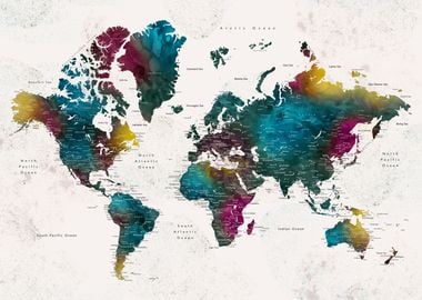 Charleena world map