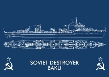 SOVIET DESTROYER BAKU