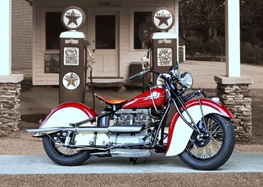 Vintage Indian Motorcycle