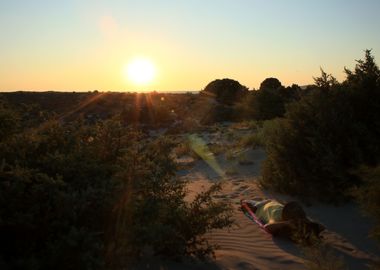 Elafonisi beach sunshine