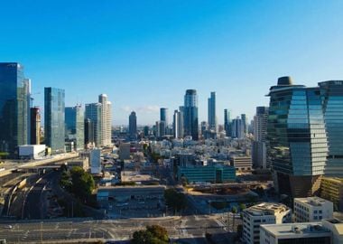 Tel Aviv City Skyline