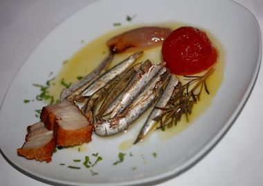 Greek sardines raw cuisine