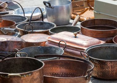 old pots and pans