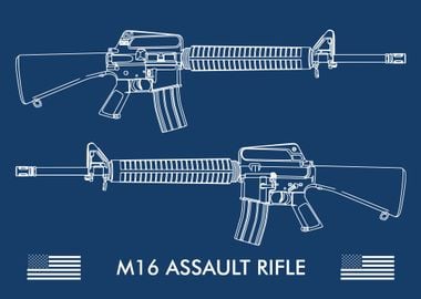 M16 ASSAULT RIFLE USA