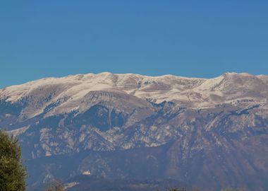 snowy mountains