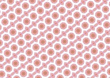 stylized roses pattern