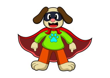 Dog Hero Cape Mask