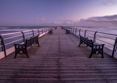 Saltburn pier  UK 