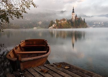 Boat at Lake Slovenia