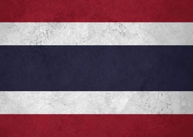 Flag of Thailand on Wall