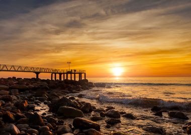 Spectacular landscape sea