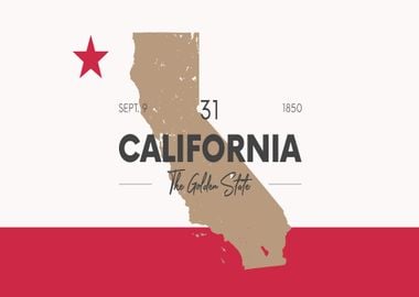 California state map