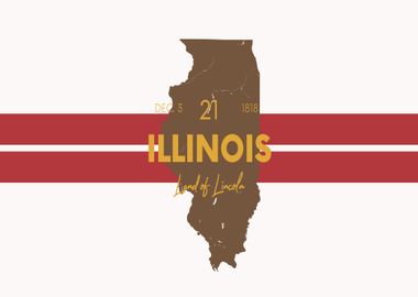 Illinois State map