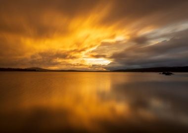 lake reservoir sunrise