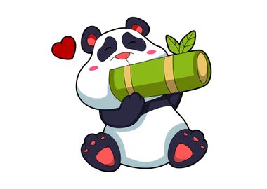 Panda Heart Bamboo