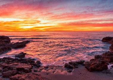 Sunrise on the coast