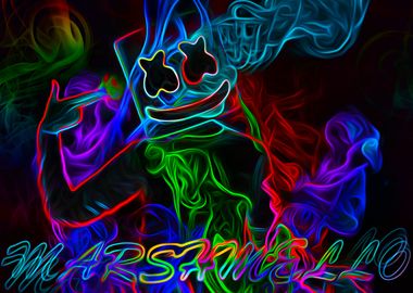 Marshmello colorful 