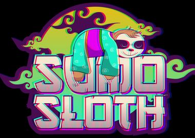 Sumo Sloth Vaporwave