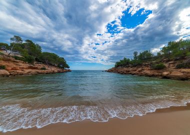 Calafat beach in Tarragona