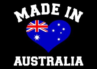 Made in Australia flag hea