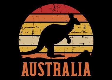 Australia kangaroo vintage