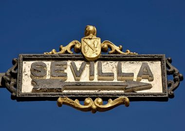 Sevilla historic sign 