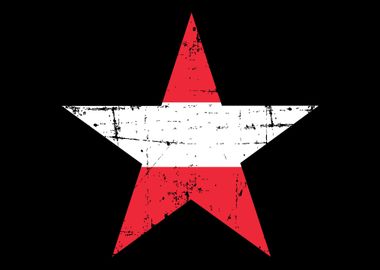 Austria flag star