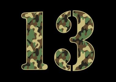 13th Birthday Soldier Camo