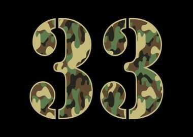 33rd Birthday Soldier Camo