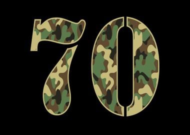 Number 70 Military Camo