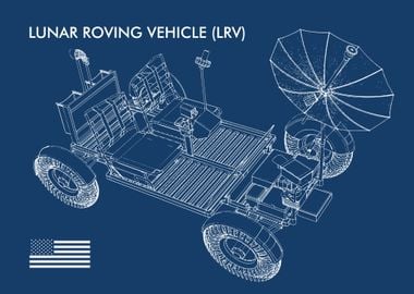 LUNAR ROVING VEHICLE BLUE