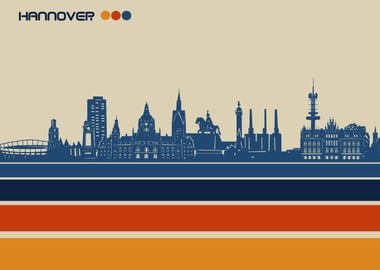 hannover skyline retro 3