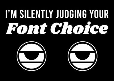 Judging Font Judgemental a