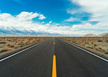 Empty Highway at desert