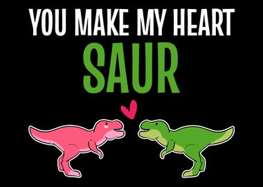 Heart Saur Dinosaur Fan Gi