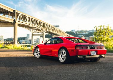 Red Ferrari 348 type F119