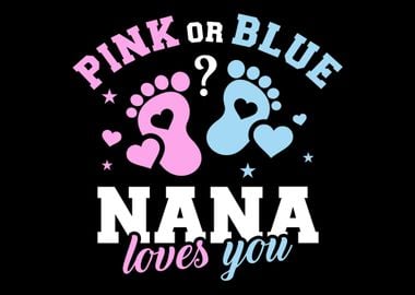 Gender reveal nana grandma