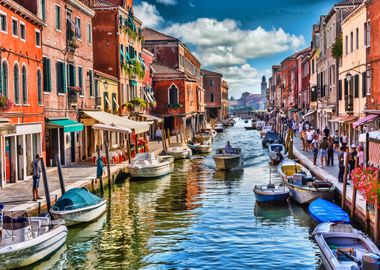 Venice Italy Gondolas City