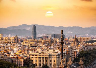 Barcelona Spain City View