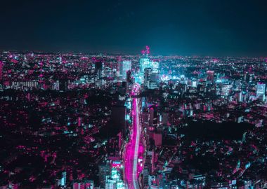 Japan 2077 pink and blue