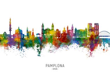 Pamplona Skyline Spain