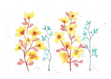 Floral watercolor