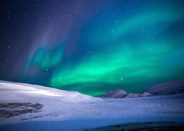 Northen Lights starry Sky