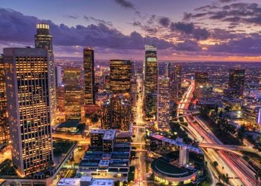 Los Angeles LA Skyline USA