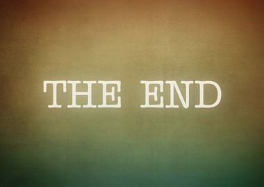 Film vintage The End dark 