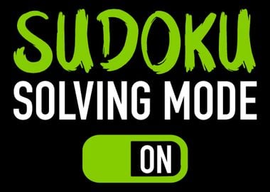 Sudoku solving mode on