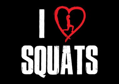 I Love Squats Heart