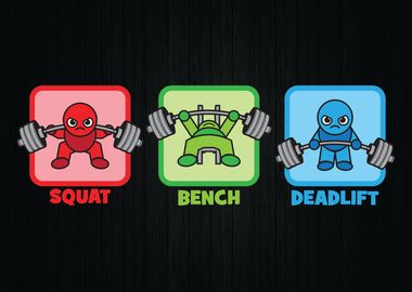 Squat Bench Press Deadlift