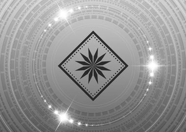 Grey Sacred Geometry Glyph