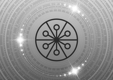 Grey Sacred Geometry Glyph